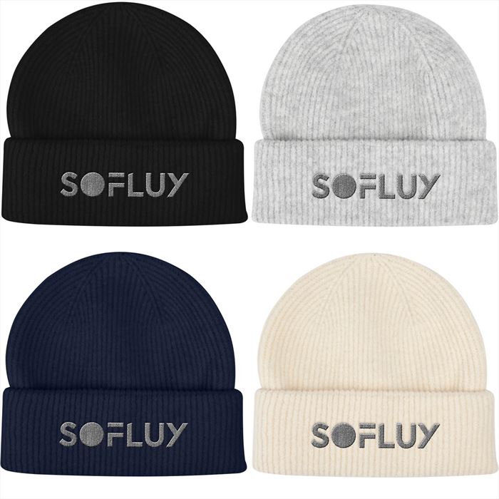 AH15061 Luxe Plush Recycled Beanie With Custom Imprint